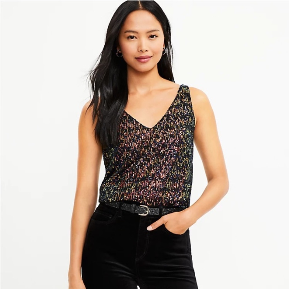 Loft Sequin Top